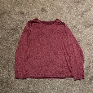 Women's Long Sleeve Maroon Top